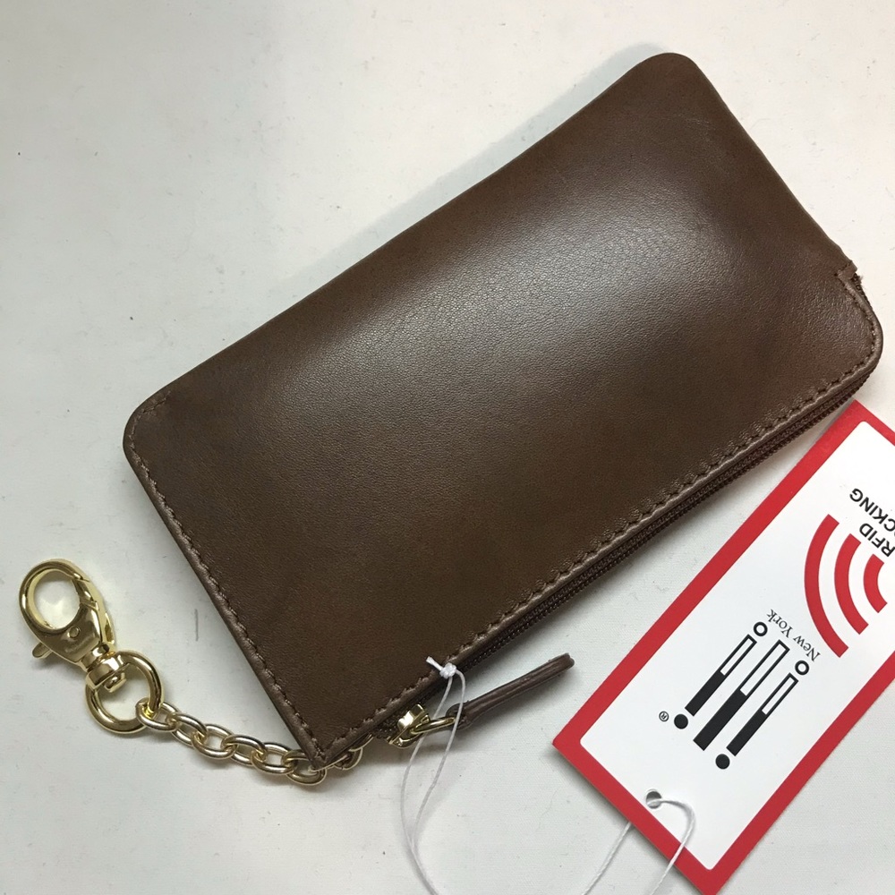 New leather keychain wallet